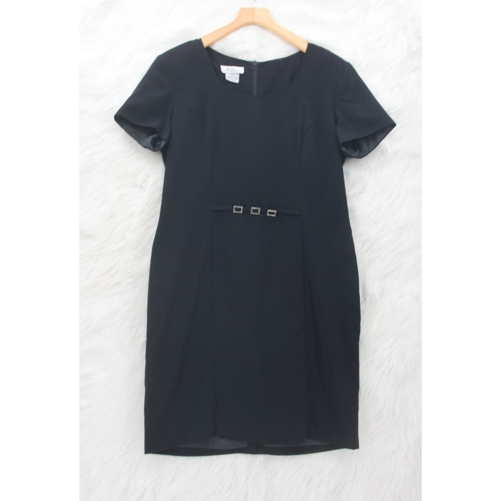 AGB Byer California Womens Vintage 90's Lined Dress SZ 14 Old Money LBD Classic